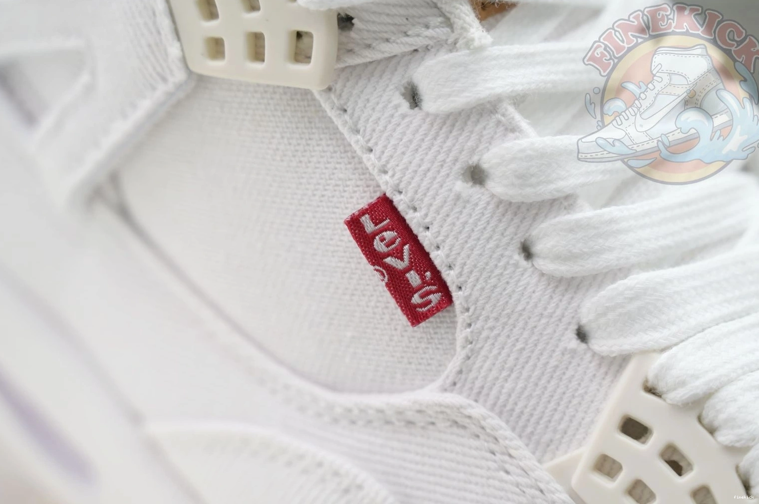 white Jordan Air Jordan tag) 4 levis (levis 0814